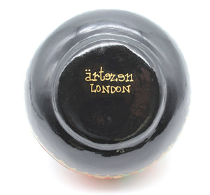 Artezen Large Chapeau – Black, Gold & White Paisley Luxury Trinket Gift Box - ärtɘzɘn