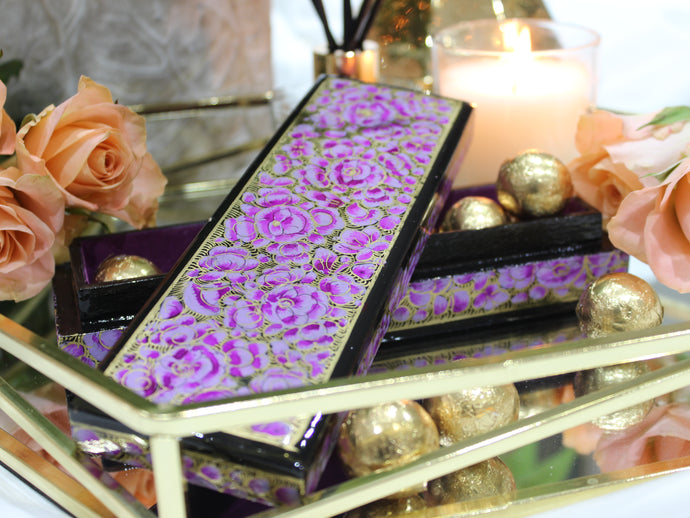 Artezen Tenues – Purple Luxury Trinket Gift Box - ärtɘzɘn