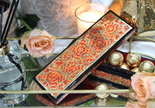 Load image into Gallery viewer, Artezen Tenues – Orange, Gold &amp; Black Luxury Trinket Gift Box - ärtɘzɘn
