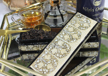 Load image into Gallery viewer, Artezen Tenues – Gold, Black &amp; White Luxury Trinket Gift Box - ärtɘzɘn
