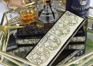Artezen Tenues – Gold, Black & White Luxury Trinket Gift Box - ärtɘzɘn