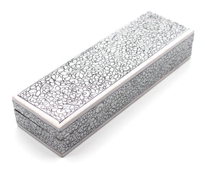 Artezen Tenues – Silver Swirl Luxury Trinket Gift Box - ärtɘzɘn