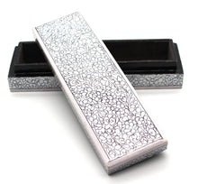 Load image into Gallery viewer, Artezen Tenues – Silver Swirl Luxury Trinket Gift Box - ärtɘzɘn

