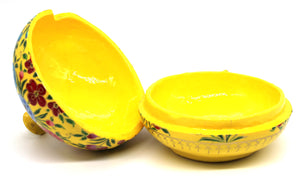 Artezen Large Chapeau – Yellow Luxury Trinket Gift Box - ärtɘzɘn