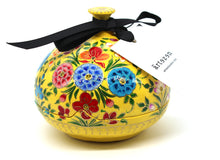 Load image into Gallery viewer, Artezen Large Chapeau – Yellow Luxury Trinket Gift Box - ärtɘzɘn
