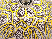Load image into Gallery viewer, Artezen Large Chapeau – Yellow &amp; Black Paisley Luxury Trinket Gift Box - ärtɘzɘn
