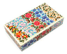 Load image into Gallery viewer, Artezen Planus Floral – Red &amp; Blue Floral Trinket Gift Box - ärtɘzɘn
