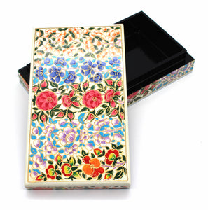 Artezen Planus Floral – Red & Blue Floral Trinket Gift Box - ärtɘzɘn