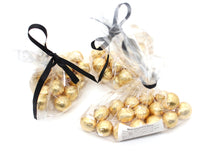 Load image into Gallery viewer, Large Chapeau – Handmade Hand Painted Luxury Yellow Floral Trinket Gift Box + Gold Foiled Wrapped Milk Chocolate Balls - ärtɘzɘn
