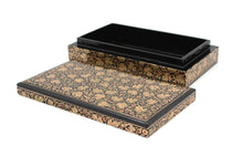 Load image into Gallery viewer, Artezen Planus Floral – Gold Floral Trinket Gift Box - ärtɘzɘn
