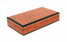 Load image into Gallery viewer, Artezen Planus Floral – Orange Floral Trinket Gift Box - ärtɘzɘn
