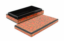 Load image into Gallery viewer, Artezen Planus Floral – Orange Floral Trinket Gift Box - ärtɘzɘn
