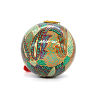 Paper Mache Christmas Baubles – 4" XL Large Luxury Handmade & Hand Painted | Decorative | Ornamental | Christmas | Balls