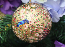 Load image into Gallery viewer, Assorted Colours Paper Mache Christmas Bauble – 3&quot; Luxury Handmade &amp; Hand Painted Decorative Ornamental Hanging Christmas Ball
