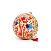 Load image into Gallery viewer, Assorted Colours Paper Mache Christmas Bauble – 3&quot; Luxury Handmade &amp; Hand Painted Decorative Ornamental Hanging Christmas Ball
