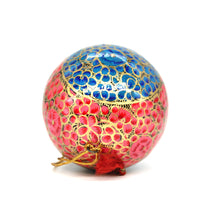 Load image into Gallery viewer, Assorted Colours Paper Mache Christmas Bauble – 3&quot; Luxury Handmade &amp; Hand Painted Decorative Ornamental Hanging Christmas Ball
