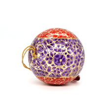 Load image into Gallery viewer, Assorted Colours Paper Mache Christmas Bauble – 3&quot; Luxury Handmade &amp; Hand Painted Decorative Ornamental Hanging Christmas Ball
