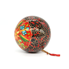 Load image into Gallery viewer, Assorted Colours Paper Mache Christmas Bauble – 3&quot; Luxury Handmade &amp; Hand Painted Decorative Ornamental Hanging Christmas Ball
