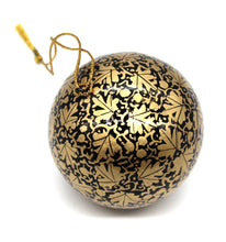 Load image into Gallery viewer, Assorted Colours Paper Mache Christmas Bauble – 3&quot; Luxury Handmade &amp; Hand Painted Decorative Ornamental Hanging Christmas Ball
